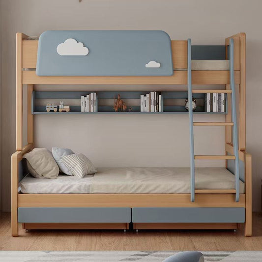 BSF 1.2m*2m Beautiful Sky Blue Bunk Bed For Kids BSF Powder Coating MDF