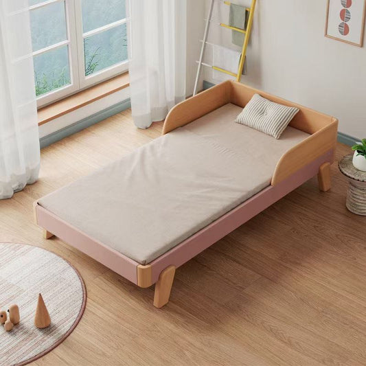 BSF 0.8m*1.6m Beautiful Semi Circle Coral Pink Companion Bed for Kids BSF Powder Coating MDF